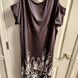New black and white cold shoulder  dress size 3x